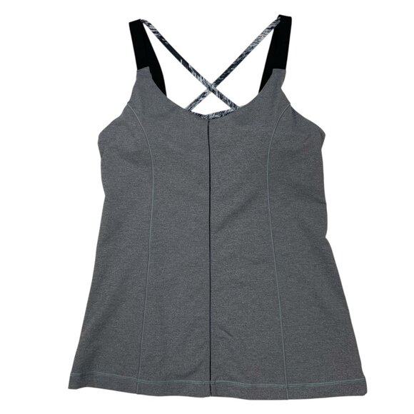 Lululemon Hot To Street Tank Top 8 Heathered Slate Slate Gray - Picture 13 of 14